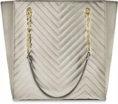 Torby i wózki na zakupy - TOREBKA Damska Pikowana DUŻA A4 Frędzle SHOPPER Pojemna Pikowana Torba - miniaturka - grafika 1