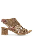 Sandały damskie - Rieker Sandały 64780-90 Kolorowy - miniaturka - grafika 1