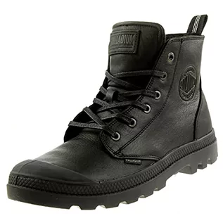 Botki damskie - Palladium Unisex Pampa Zip Leather ESS Boots botki 76888 czarne, czarny, 44 EU - grafika 1