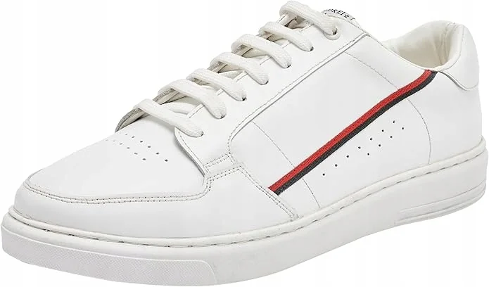DREIMASTER MĘSKIE BUTY SPORTOWE BIAŁE Z LOGO SKÓRA 41 1JOH