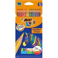 Przybory szkolne - BIC Kredki Eco Evolution Stripes 12 kolorów - miniaturka - grafika 1