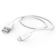 Kable - Kabel HAMA Ładujący/data USB-A - Lightning 1m Biały - miniaturka - grafika 1