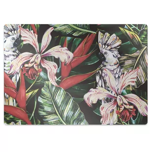 Mata na podłogę pod krzesło Papuga w tropikach 120x90 cm - Podnóżki, podpórki, podkładki - miniaturka - grafika 1