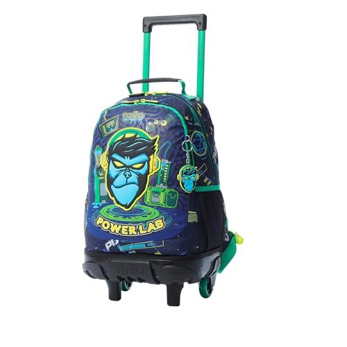 TOTTO MJ03KLB005-2410-8JDM, Plecak unisex dla dzieci, niebieski, średni, Niebieski, M