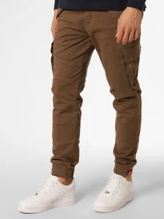 Alpha Industries Spodnie Mężczyźni Bawełna brązowy jednolity, 30 - Spodnie męskie - miniaturka - grafika 1