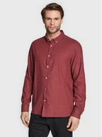 Koszule męskie - Solid Koszula Pete 21107465 Bordowy Regular Fit - miniaturka - grafika 1