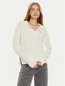 Swetry damskie - Guess Jeans Sweter W4BR14 Z3HM1 Écru Regular Fit - miniaturka - grafika 1