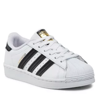 Buty dla dziewczynek - Adidas Buty Superstar C FU7714 Ftwwht/Ftwwht/Ftwwht - grafika 1