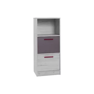 Komoda Mała R12 Rest Maridex Popiel, Dąb Craft Biały Kolor 04 - Komody - miniaturka - grafika 1