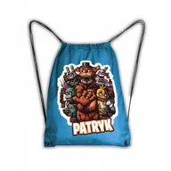 Plecaki worki - Worek Szkolny Na Buty Workoplecak WF five nights at freddy's + IMIĘ #1 #1 - miniaturka - grafika 1