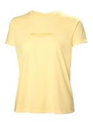 Koszulki sportowe damskie - Helly Hansen Koszulka funkcyjna "Allure" w kolorze żółtym - miniaturka - grafika 1