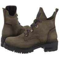 Botki damskie - Botki Oliwkowe 20748_ 9 (NE409-b) Nessi - miniaturka - grafika 1