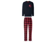 Piżamy męskie - LIVERGY® Piżama męska z polaru (L (52-54), czerwony/kratka/ciemnoniebieski) - miniaturka - grafika 1