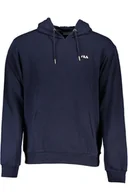 Bluzy męskie - NIEBIESKA BLUZA MĘSKA FILA BEZ ZAMKA - miniaturka - grafika 1
