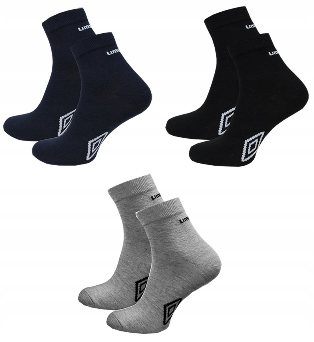 Umbro Skarpetki Quarter wielokolorowy rozmiar 39-42