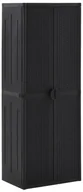 Pozostałe meble ogrodowe - Czarna szafa ogrodowa rattan L8-B68 - miniaturka - grafika 1