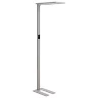 Lampy stojące - Lampa podłogowa LED metalowa srebrna ORION - miniaturka - grafika 1