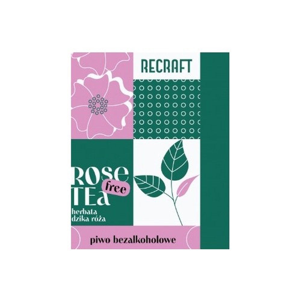 Recraft Rose Tea 0% Bez Cukru Napój Gazowany 500 ml