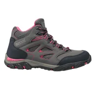 Buty dla dziewczynek - Buty dziecięce Regatta Holcombe Iep Mid trekkingowe wodoodporne szare-32 - miniaturka - grafika 1