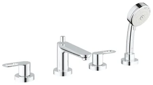 Grohe BauLoop - 4-otworowa bateria na brzegu wanny, chrom 2511900A - Baterie wannowe i prysznicowe - miniaturka - grafika 1