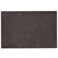 Wycieraczki - Wycieraczka materiałowa 80 x 120 cm szaro-brązowy - miniaturka - grafika 1