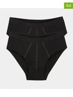 Majtki męskie - Sloggi Slipy (2 pary) w kolorze czarnym - miniaturka - grafika 1