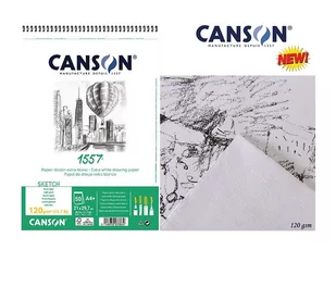 Blok Rysunkowy Szkicownik A4/50 120g Na Spirali Canson 31412a001 - Podobrazia, bloki, papiery - miniaturka - grafika 1