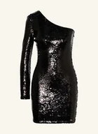Sukienki - Armani Exchange Sukienka Z Odkrytymi Ramionami Z Cekinami schwarz - miniaturka - grafika 1