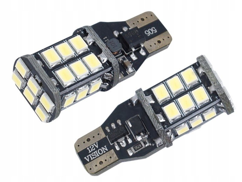 Żarówka W16W 12V 24x3528 SMD LED 2 szt.