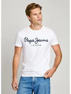 Koszulki męskie - Pepe Jeans Koszulka w kolorze białym - miniaturka - grafika 1