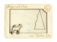 Ramki na zdjęcia - Taiwan dog ramka na zdjęcie z psem grawer - miniaturka - grafika 1