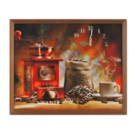 Zegary - Fotografia w ramie brązowej z zegarem - miniaturka - grafika 1