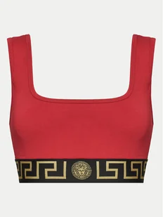 Versace Biustonosz top 1013323 1A10011 Czerwony - Koszulki sportowe damskie - miniaturka - grafika 1