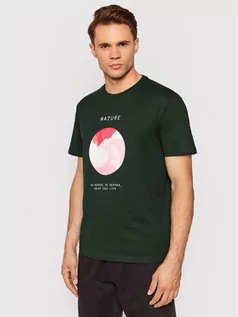 Koszulki męskie - Outhorn T-Shirt TSM618 Zielony Regular Fit - grafika 1