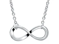 Naszyjniki - Naszyjnik celebrytka nieskończoność infinity - miniaturka - grafika 1