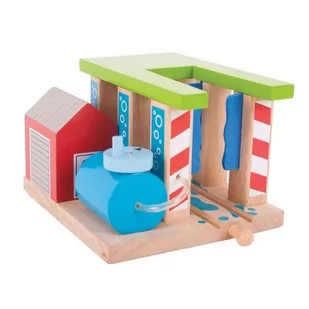 Bigjigs Toys Myjnia dla pociągów - Pociągi dla dzieci - miniaturka - grafika 1