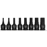 Nasadki do elektronarzędzi - Proline Zestaw bitonasadek udarowych HEX 8 sztuk 1/2 5-19 mm 18489 PX18489 - miniaturka - grafika 1