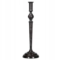 Świeczniki - ŚWIECZNIK KANDELABR ONYX czarny wys. 38cm - miniaturka - grafika 1