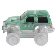 Klocki - Magnetyczny samochód Race Truck Car pastelowo zielony Cleverclixx - miniaturka - grafika 1