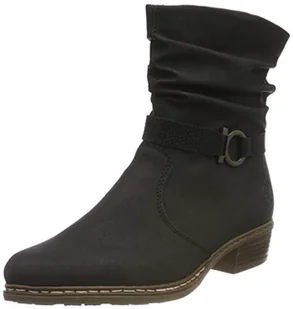 Rieker Damskie sztyblety Y08R1, Black Black Y08r1 00, 40 EU - Botki damskie - miniaturka - grafika 1