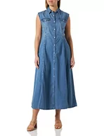 Sukienki - Pinko Przeszkody Sukienka Denim Płyn Sukienka Kobiety, Pjc_pranie Średni Ciemny, 30 - miniaturka - grafika 1
