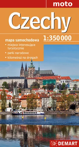 Demart Czechy - mapa samochodowa (skala 1:350 000) - Demart