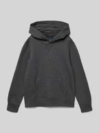Swetry dla chłopców - Bluza z kapturem i wyhaftowanym logo - miniaturka - grafika 1