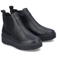 Botki damskie - Botki damskie Rieker Y6151-00 BLACK R.36 - miniaturka - grafika 1