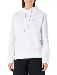Tommy Hilfiger Damska bluza z kapturem, biały (Optic White), XXL - Bluzy damskie - miniaturka - grafika 1