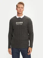 Swetry męskie - Guess Sweter M4BR11 Z3HA2 Szary Regular Fit - miniaturka - grafika 1
