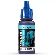 Kolejki i akcesoria - Vallejo Farba akrylowa Mecha Color - Titan Blue / 17ml Vallejo 69013 - miniaturka - grafika 1