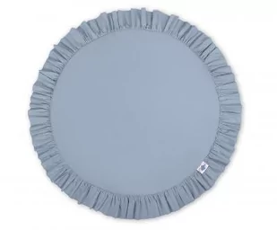 Mata do zabawy z falbanką- brudny niebieski - Maty edukacyjne - miniaturka - grafika 1