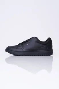 Sneakersy czarne Basket Core Leather Ess Tommy Hilfiger FM0FM05040 41 - Sneakersy męskie - miniaturka - grafika 1