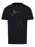 Koszulki męskie - Armani Exchange - T-shirt męski, niebieski - miniaturka - grafika 1